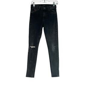 Scotch & Soda Golden Ticket black wash high rise skinny jeans size 26 - 2